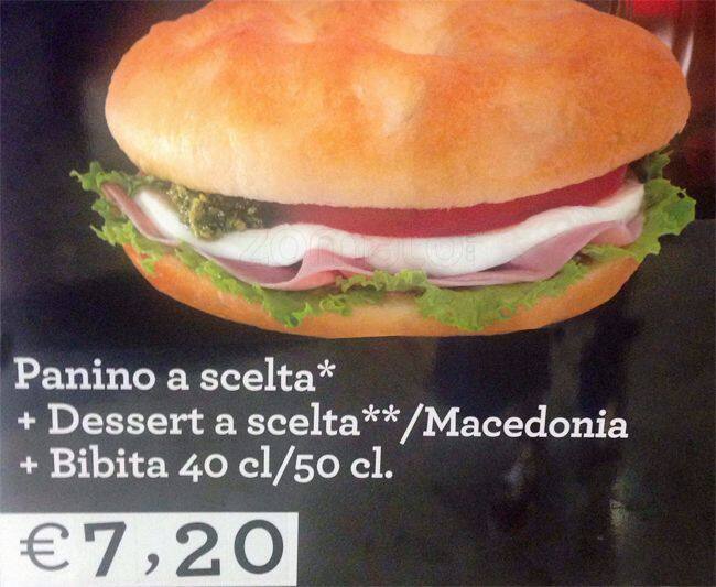 Menu di Tentazioni Cafè 