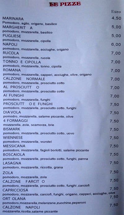 Menu di Richard Ristorante 