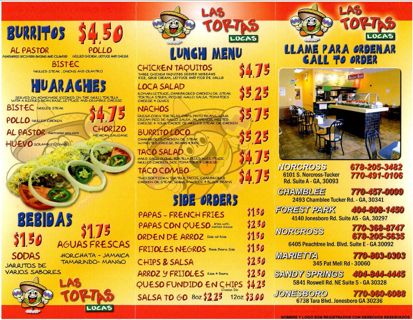 Las Tortas Locas, Chamblee, Atlanta - Urbanspoon/Zomato