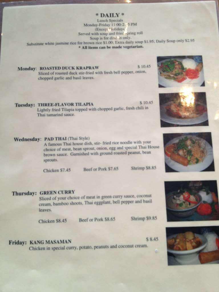 Menu At Thai House II Charlotte   1398f26b2e3a28f96b854b00ec064fcd 