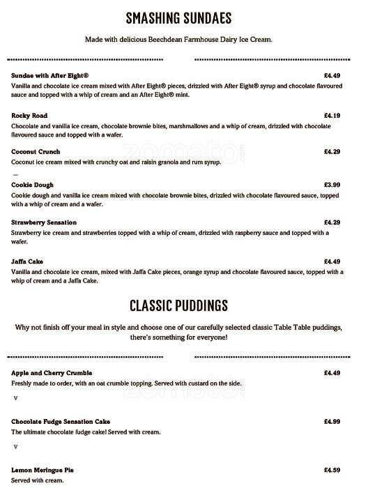 Menu at Liberty Bell Beefeater restaurant, Romford, Mercury Gardens