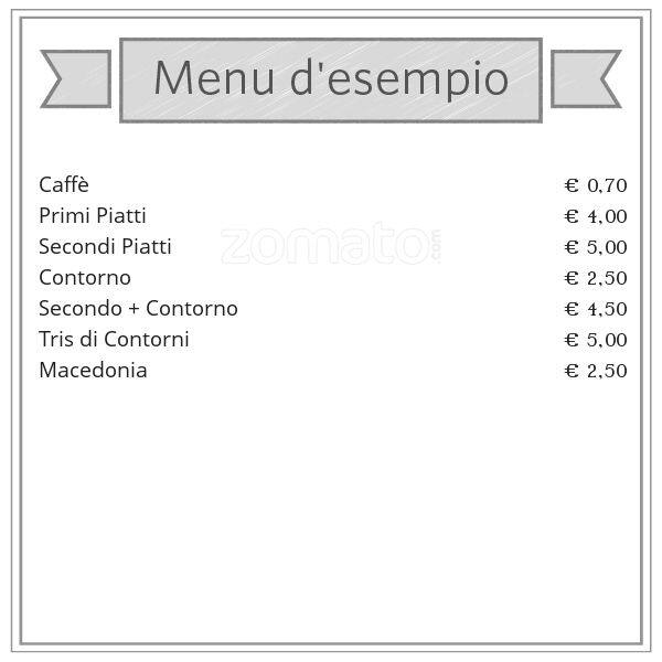 Menu di Le Voilà - La Sapienza 
