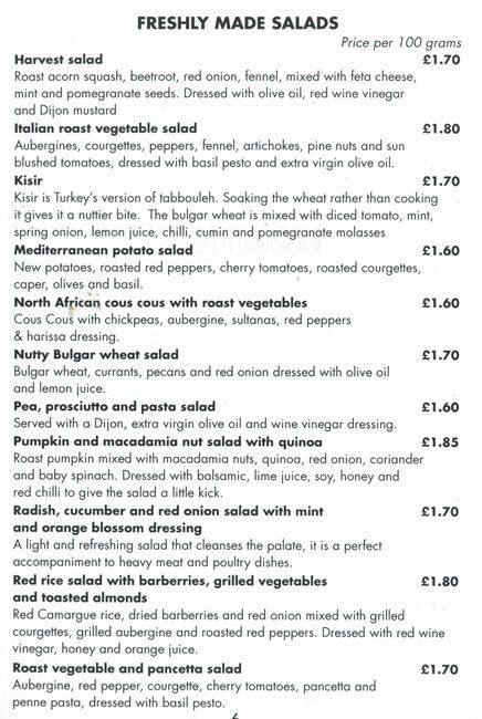 Menu at At Home restaurant, Cobham, 40 High Street
