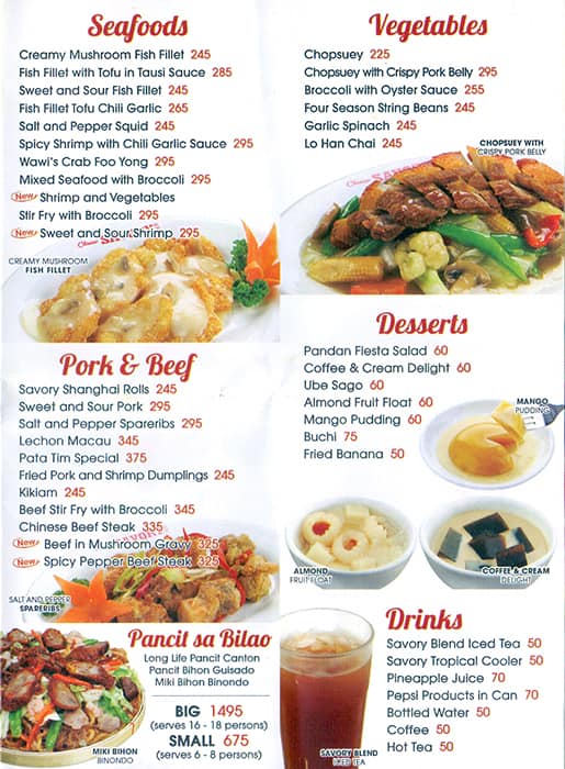 Menu At Classic Savory Restaurant Muntinlupa National Road   134b460c3026f3bb27e39dc6800a13c1 