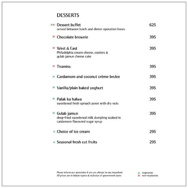 Thai Pavilion menu
