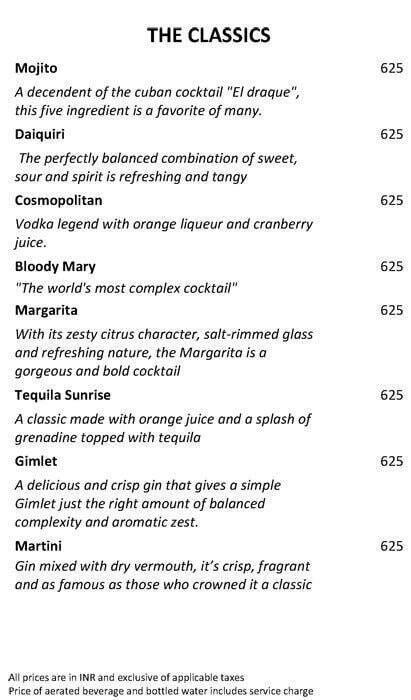 Thai Pavilion menu