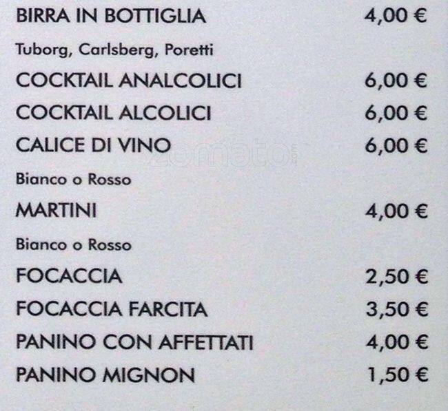 Menu di Coni Event Point 