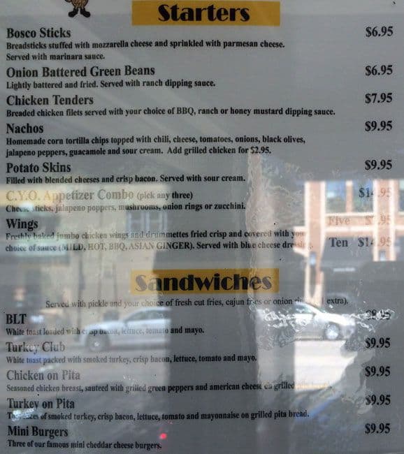 Peanuts Bar & Grill Menu, Menu for Peanuts Bar & Grill, Naperville