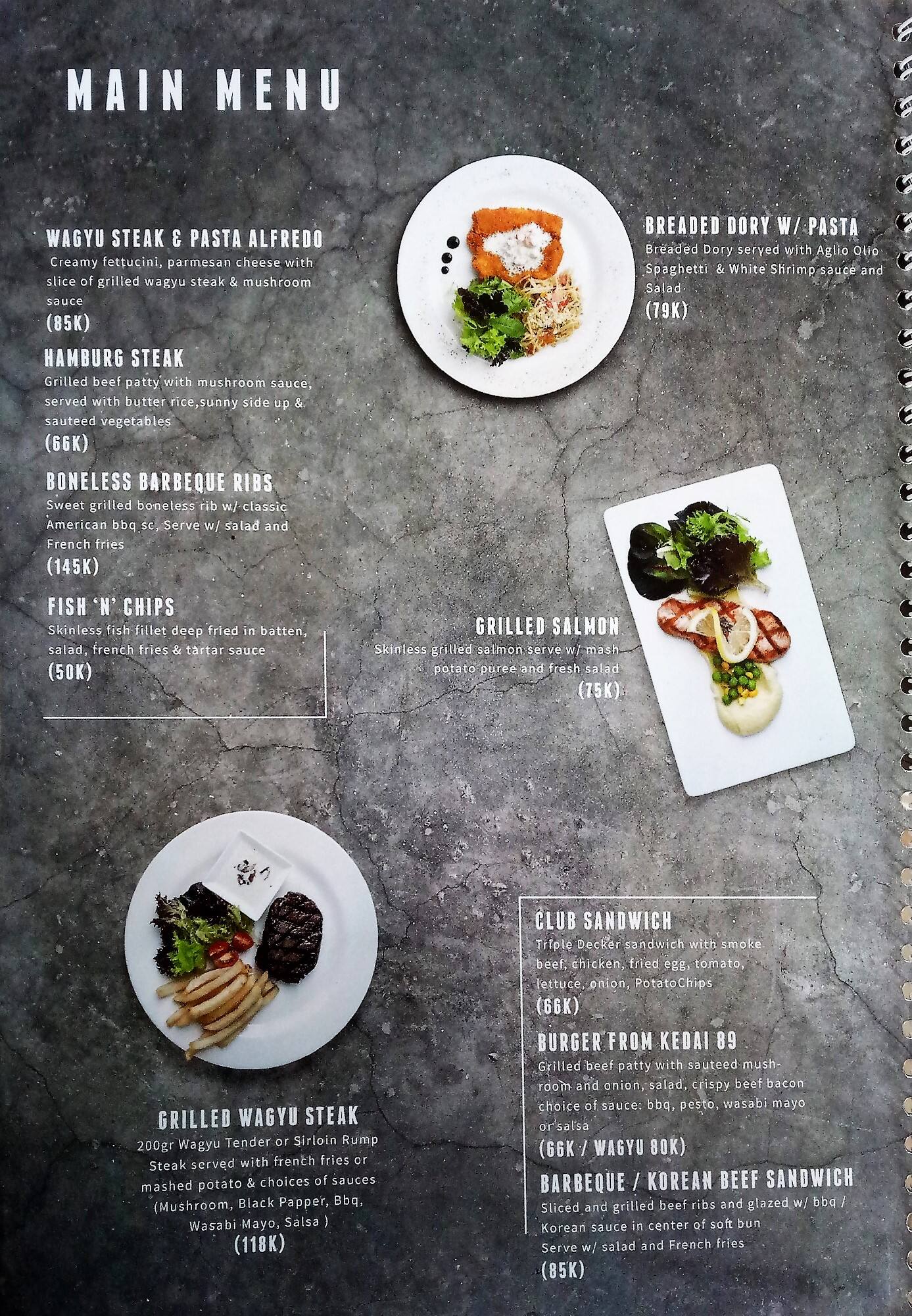 Eighty Nine Eatery Spirit Menu<script async src=