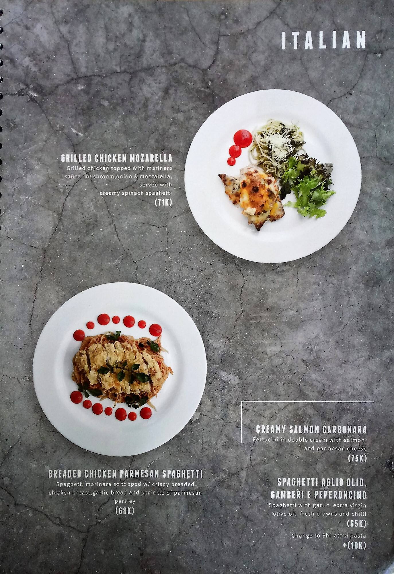 Eighty Nine Eatery Spirit Menu<script async src=