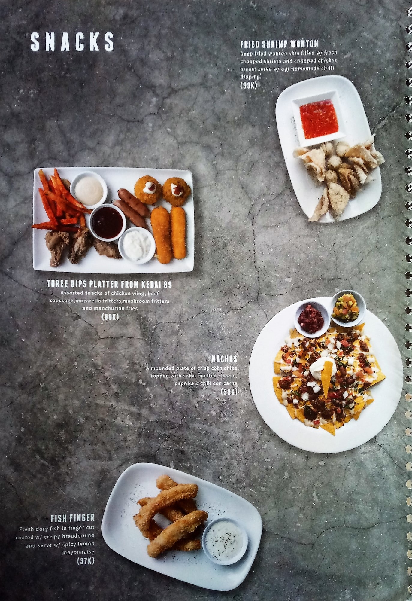 Eighty Nine Eatery Spirit Menu<script async src=