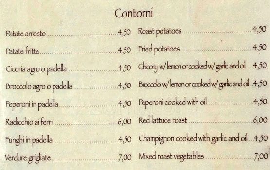 Menu di Il Portico 