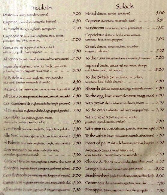 Menu di Il Portico 