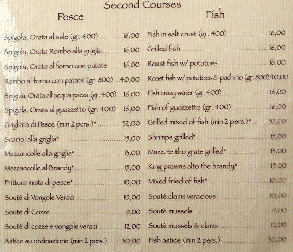 Menu di Il Portico 