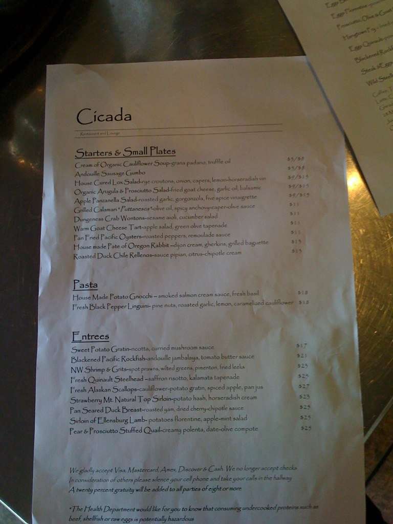 Oly Rockfish Grill Menu, Menu for Oly Rockfish Grill, Olympia, Olympia