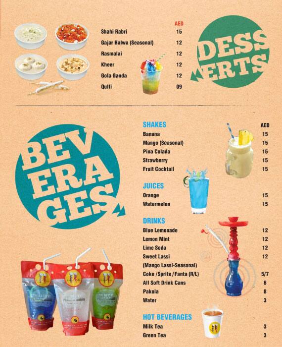 Menu at Emly & Chilli Restaurant, Dubai