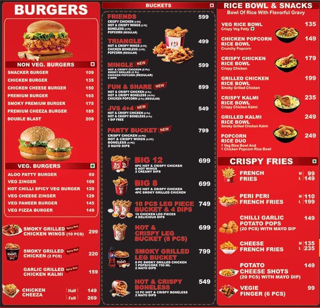 Menu of Burger Love, Paschim Vihar, New Delhi