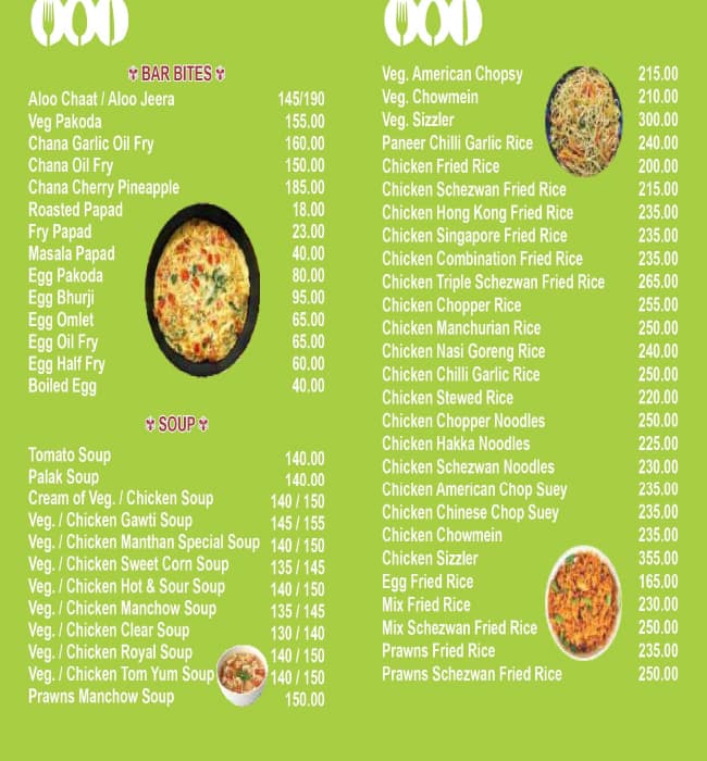 Hotel Manthan Restaurant and Bar menu