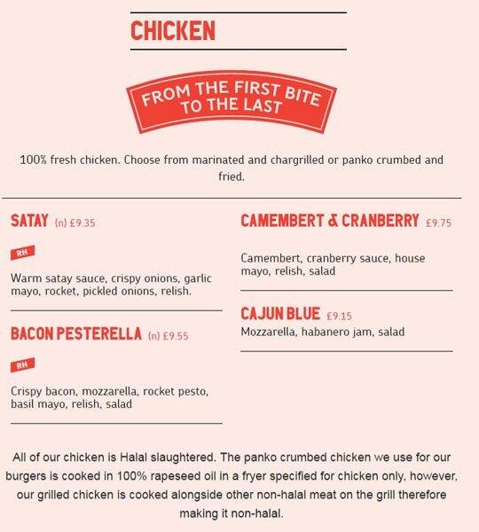 Menu at Gourmet Burger Kitchen pizzeria, London, Unit 22