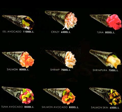 wasabi menu