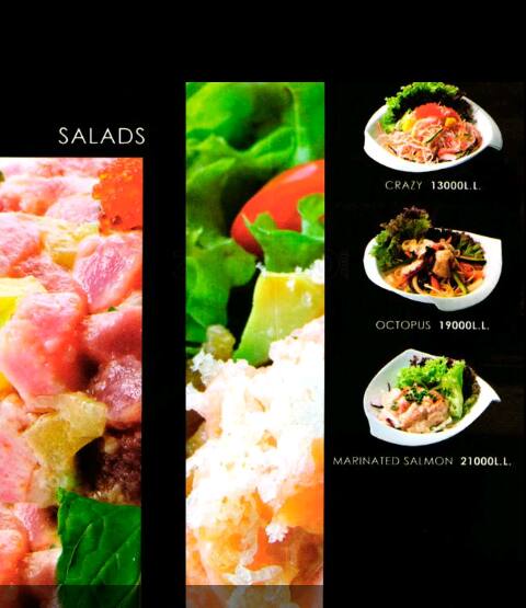 wasabi menu