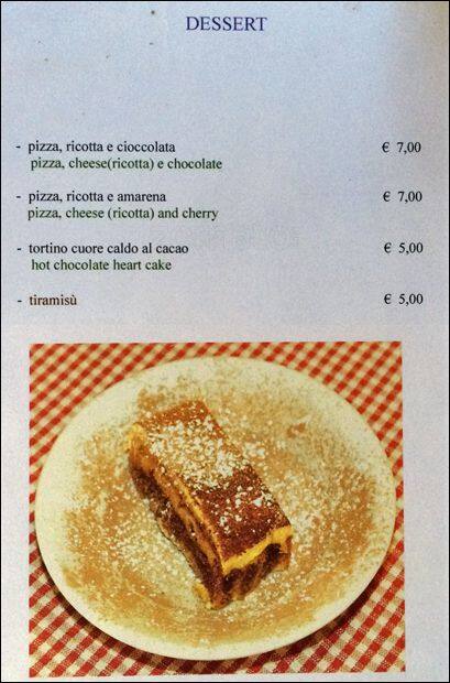 Lo Zozzone Menu Menu For Lo Zozzone Navona Pantheon Roma