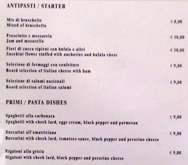 Menu di The Flow 