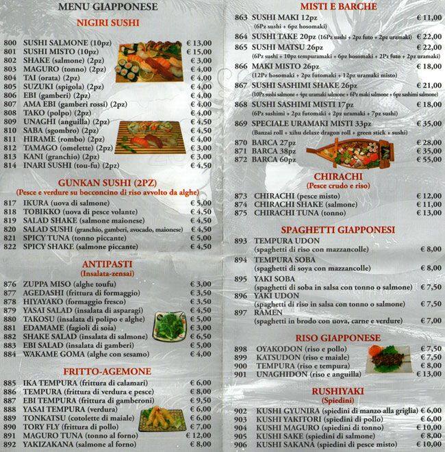 Menu di Heng Li 