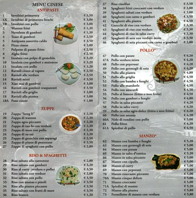 Menu di Heng Li 