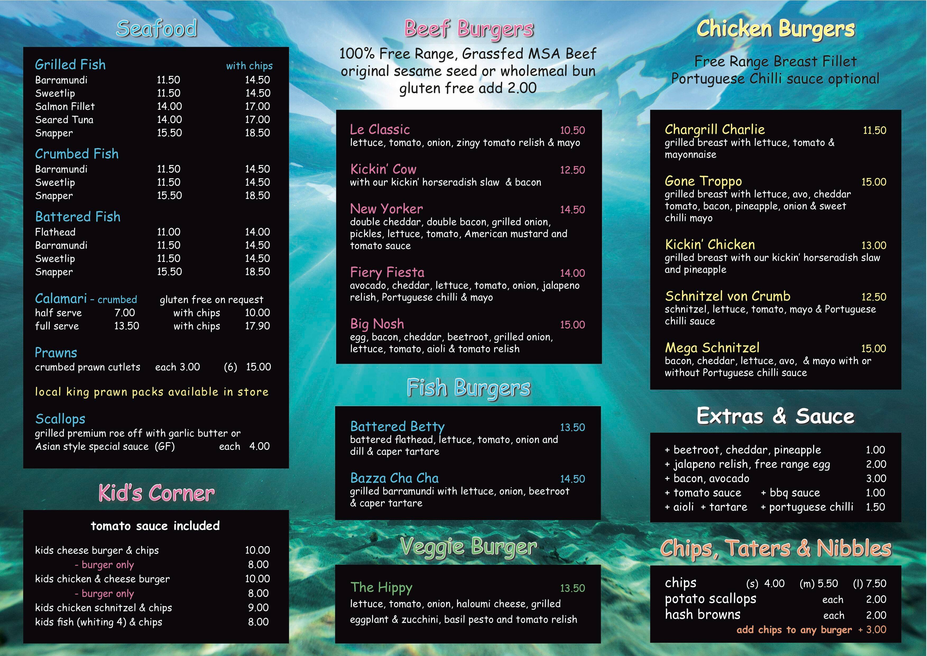 Nosh Express Menu, Menu for Nosh Express, Noosa Heads, Noosa Heads Urbanspoon/Zomato