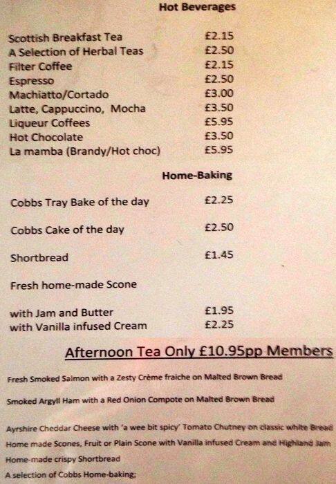 Observation Bar menu