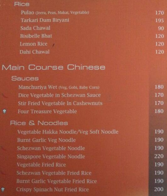 Utsi Menu Menu at Utsav, Secunderabad, 221 Tivoli Road