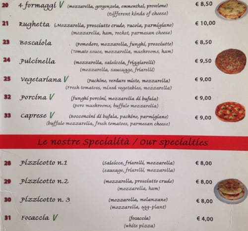 Menu di Sugo 