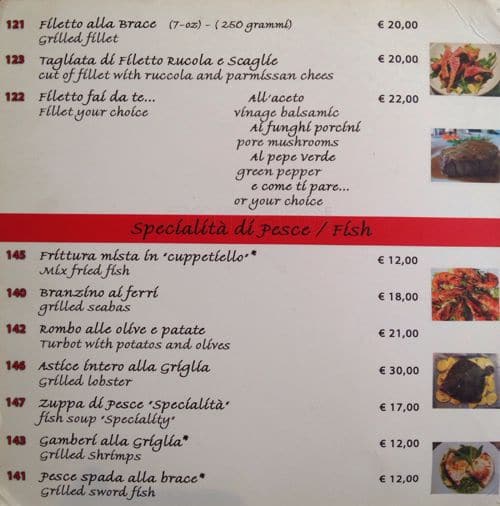 Menu di Sugo 