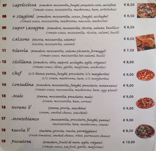 Menu di Sugo 