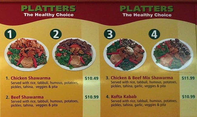 Baba Geddo menu