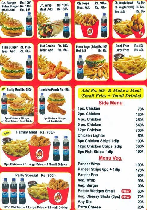 MFC - Mr. Fried Chicken Menu, Menu for MFC - Mr. Fried Chicken, Versova ...