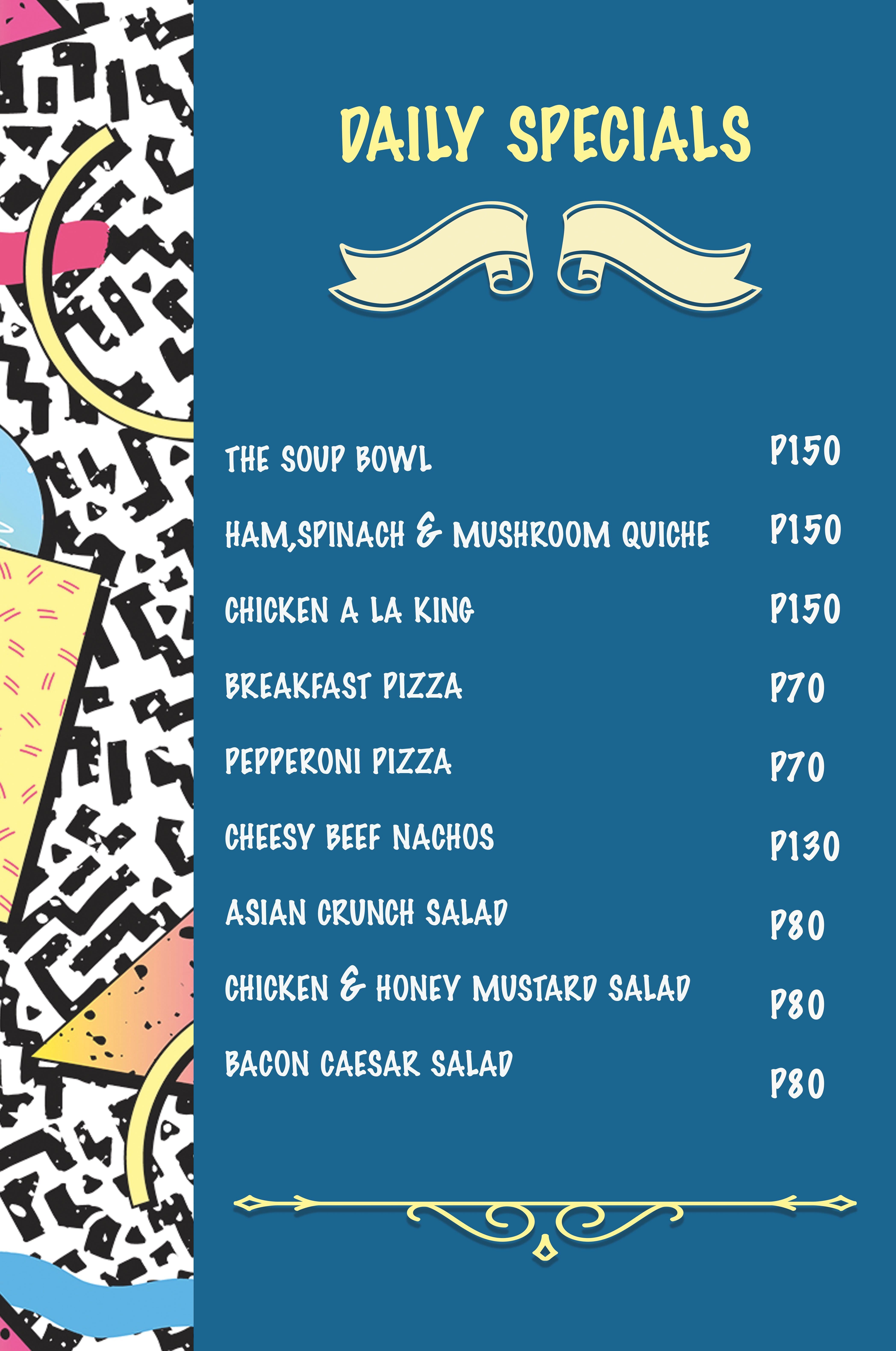 Menu at Cioccolata Churros Cafe The Bayleaf Intramuros, Manila, HXQH+WGC