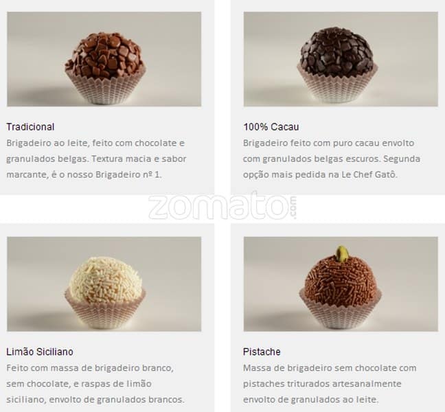 Le Chef Gatô cardápio