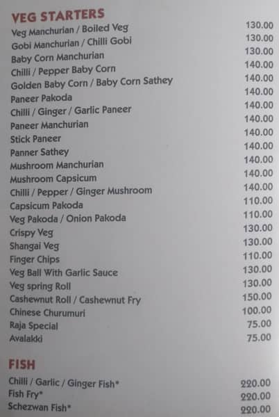 The Roost - Non vegetarian Family Restaurant menu