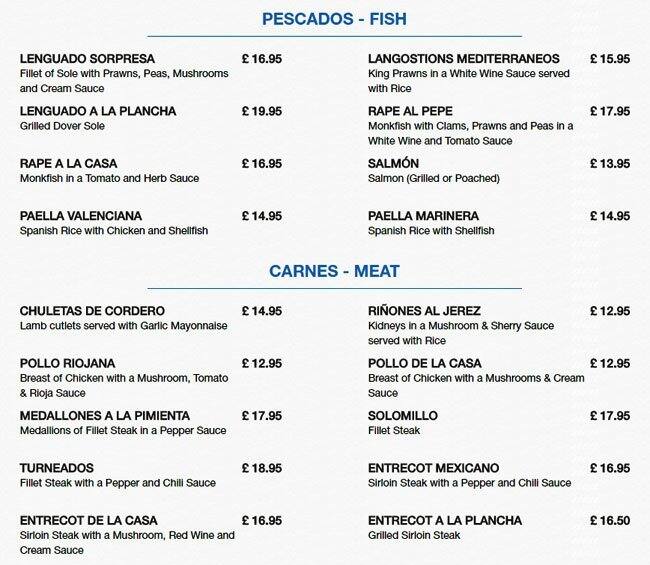 Menu at Galicia pub & bar, Croydon, 269275 High St