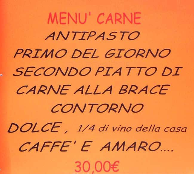 Menu di L'Angolo Romano 