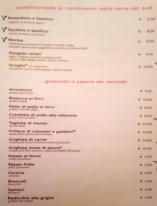 Menu di Gustosando 
