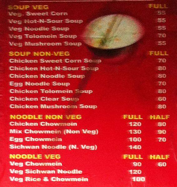 Chopstick Menu, Menu for Chopstick, Swaroop Nagar, Kanpur Zomato