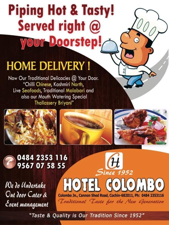 Hotel Colombo Menu Menu For Hotel Colombo Marine Drive Kochi