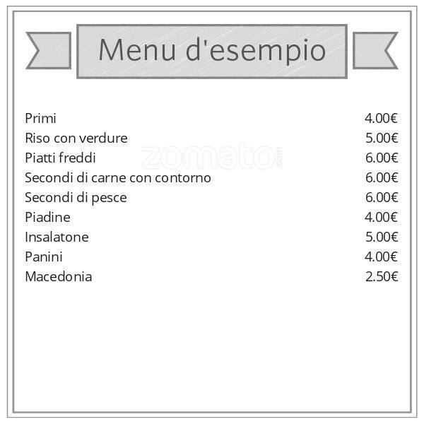 Menu di El Cafè de Milan 