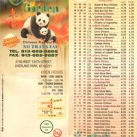 China Garden Menu Menu For China Garden Overland Park Kansas