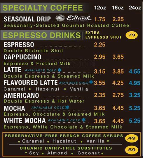 Magic Cup Menu, Menu for Magic Cup, Richardson, Richardson - Urbanspoon ...