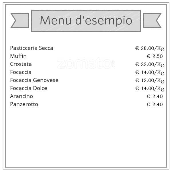 Menu di Il Forno Di Lina 