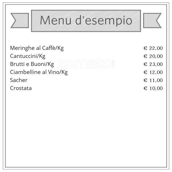 Menu di Pasticceria Via Nocera Umbra 174 